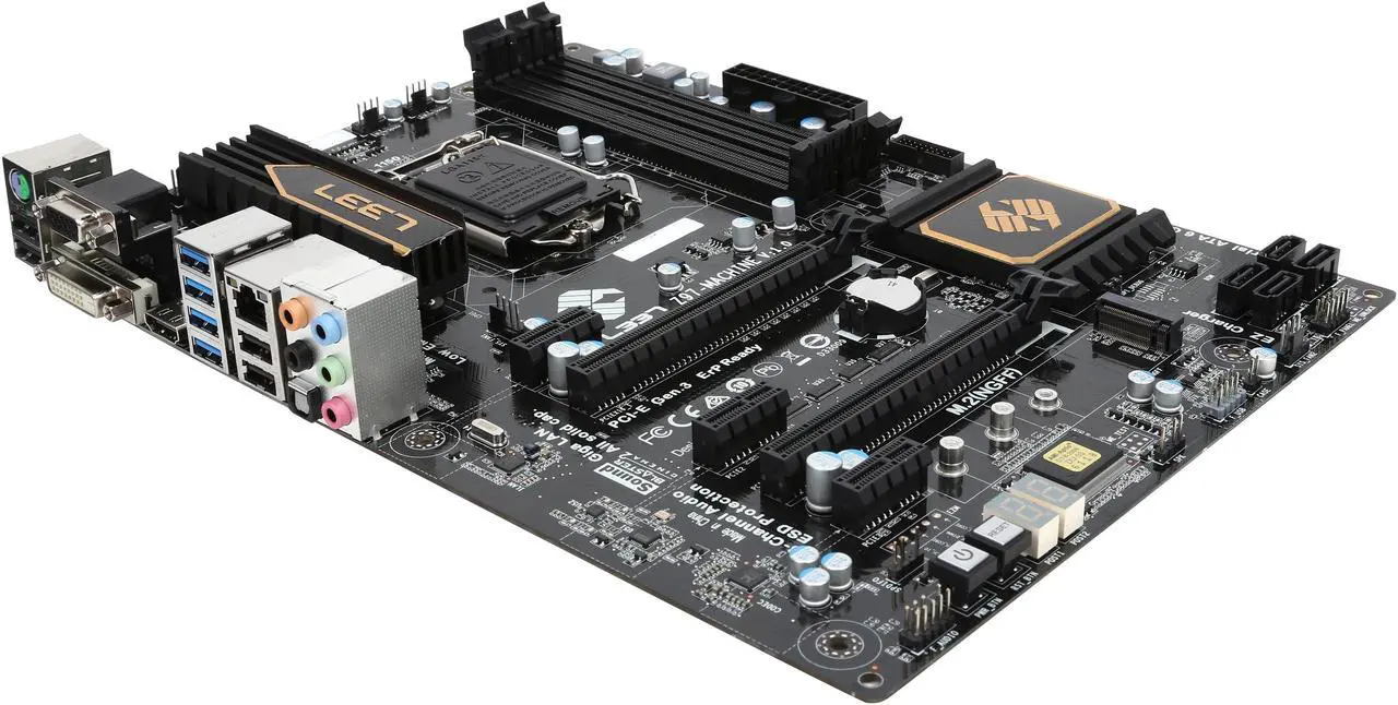 Main image of L337 Gaming Z97-MACHINE (V1.0) LGA 1150 Intel Z97 HDMI USB 3.0 ATX Intel Motherboard