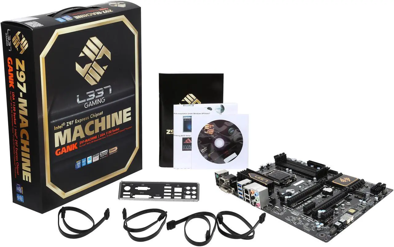 Alt view image 6 of 5 - L337 Gaming Z97-MACHINE (V1.0) LGA 1150 Intel Z97 HDMI USB 3.0 ATX Intel Motherboard