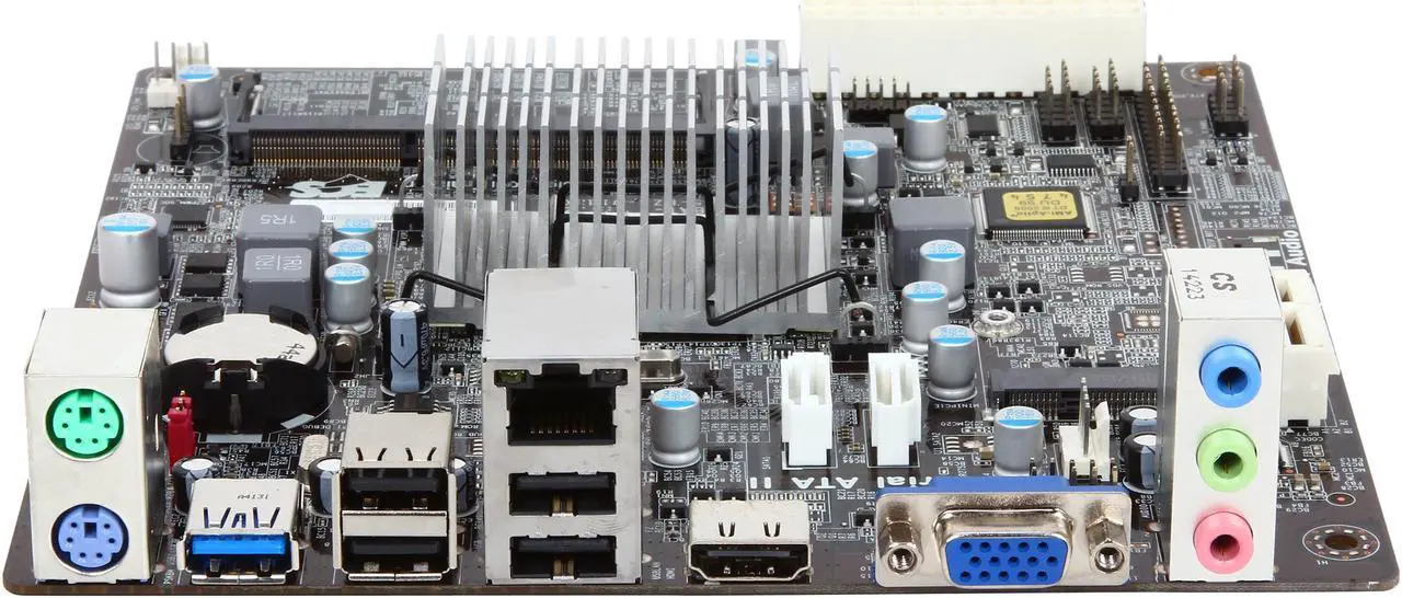 Alt view image 3 of 5 - ECS BAT-I(1.2)/J1800 Intel Celeron J1800 2.41 GHz Mini ITX Motherboard / CPU / VGA Combo