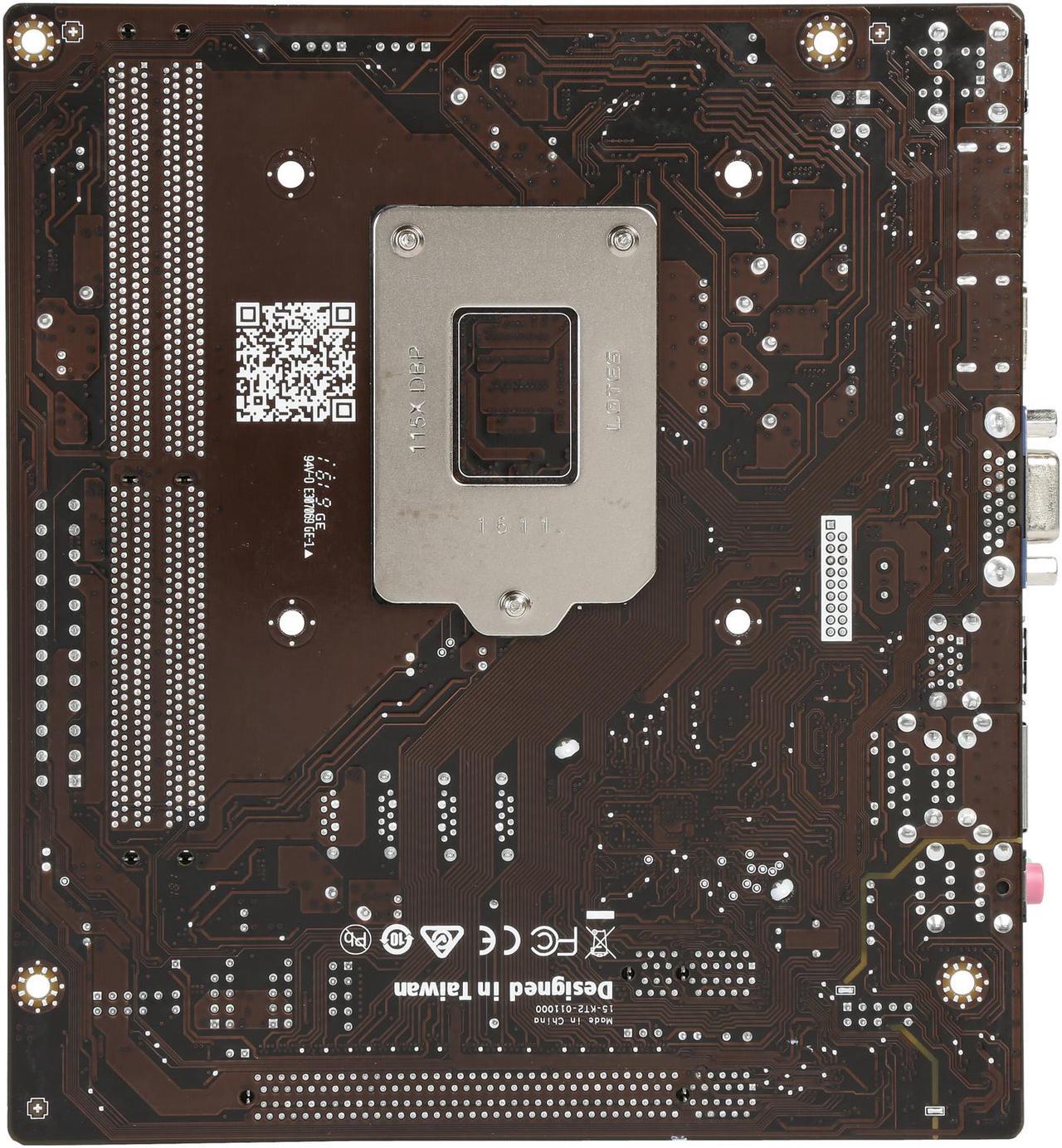 Alt view image 5 of 5 - ECS H110M4-C23 LGA 1151 Intel H110 HDMI SATA 6Gb/s USB 3.0 Micro ATX Motherboards - Intel