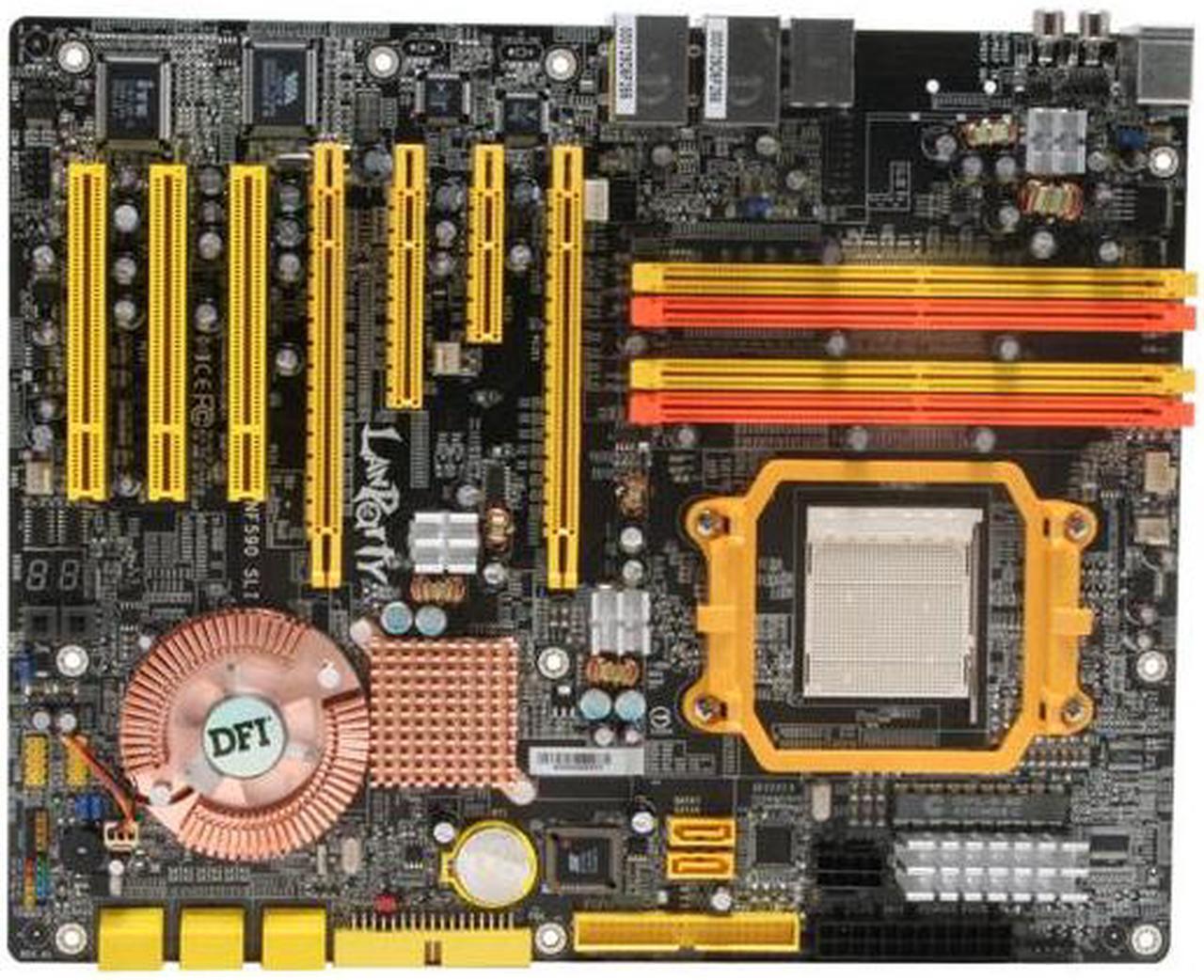 Alt view image 3 of 5 - DFI LANPARTY UT NF590 SLI-M2R/G AM2 NVIDIA nForce 590 SLI MCP ATX AMD Motherboard