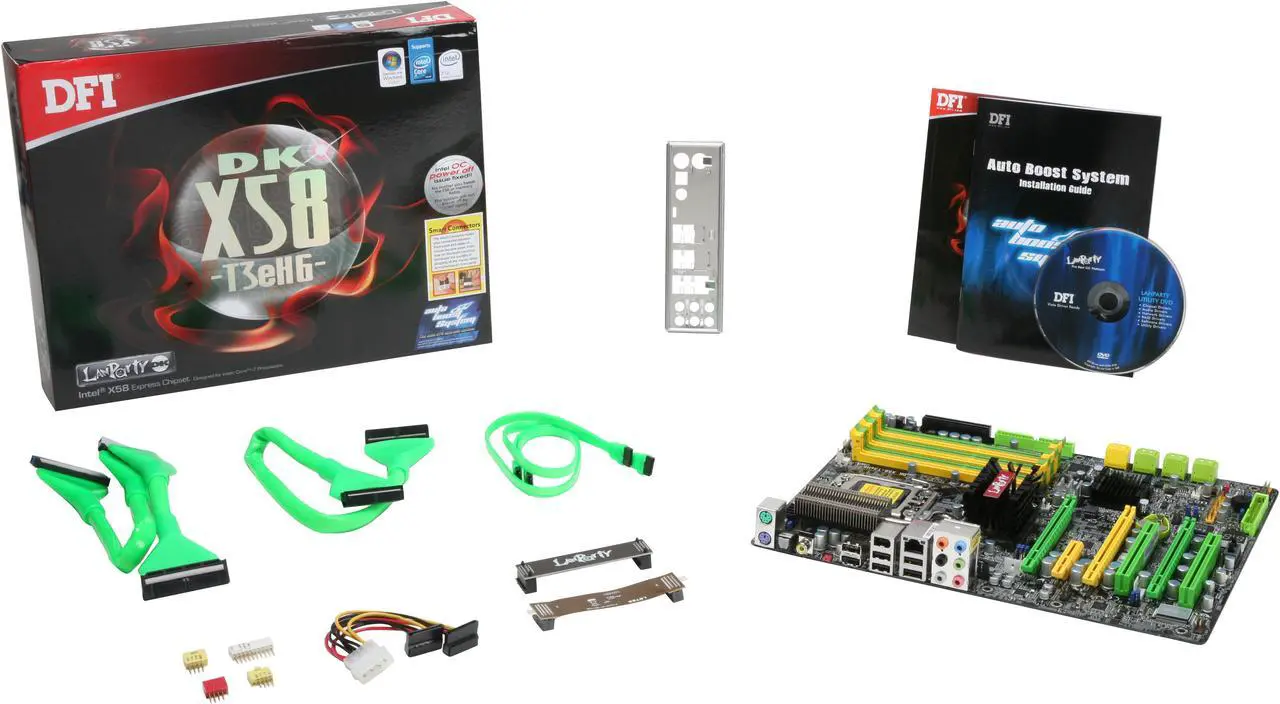 Alt view image 5 of 5 - DFI LP DK X58-T3eH6 LGA 1366 Intel X58 ATX Intel Motherboard