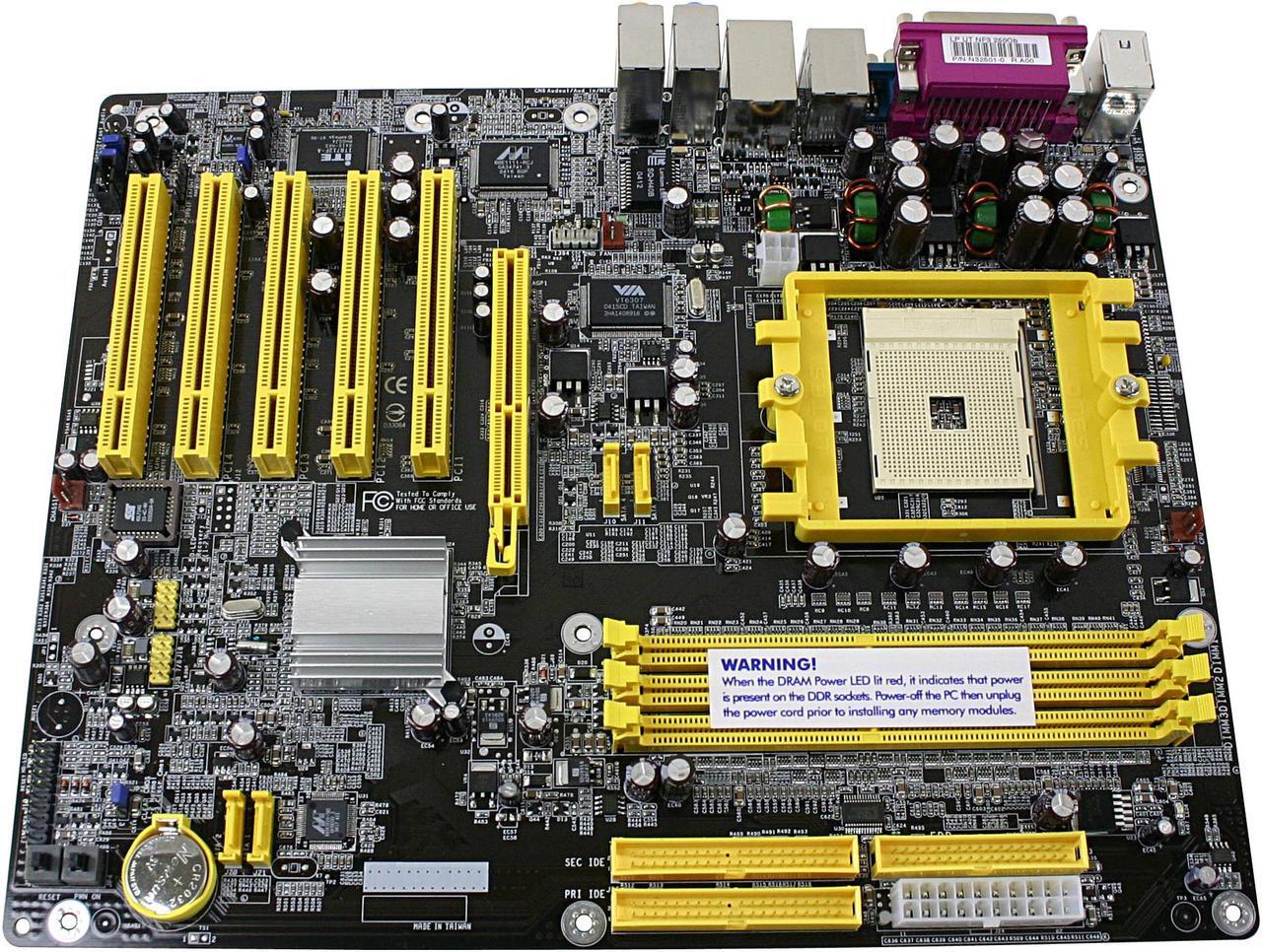 Alt view image 2 of 5 - DFI LANPARTY UT nF3 250Gb 754 NVIDIA nForce3 250Gb ATX AMD Motherboard