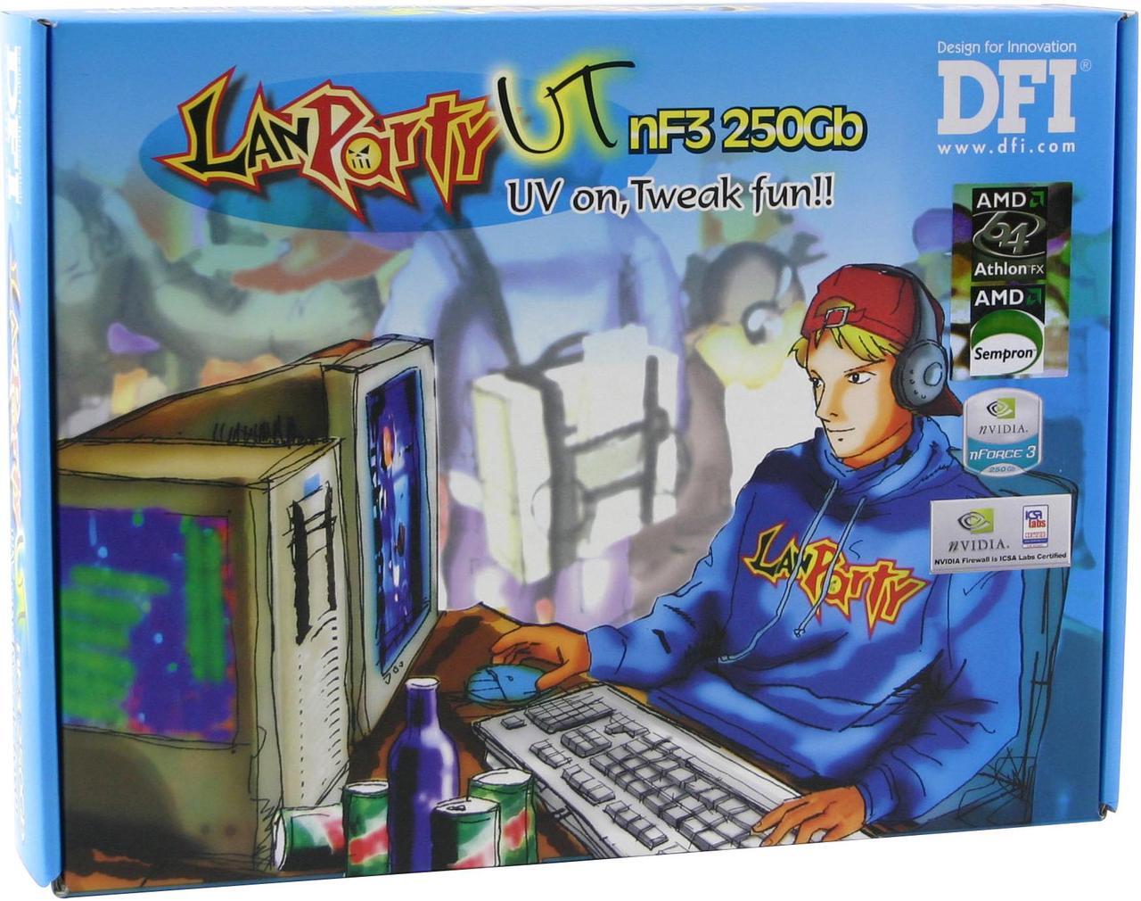 Alt view image 5 of 5 - DFI LANPARTY UT nF3 250Gb 754 NVIDIA nForce3 250Gb ATX AMD Motherboard