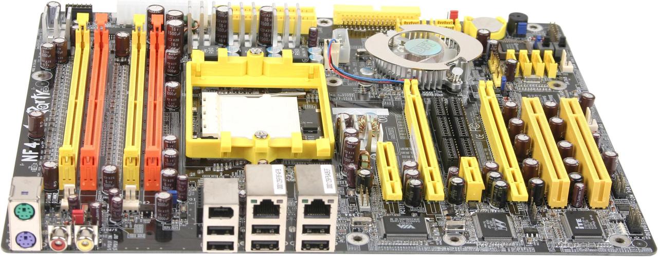 Alt view image 2 of 6 - DFI LANPARTY nF4 SLI-DR 939 NVIDIA nForce4 SLI ATX AMD Motherboard