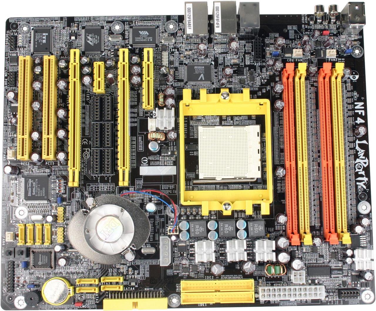 Alt view image 3 of 6 - DFI LANPARTY nF4 SLI-DR 939 NVIDIA nForce4 SLI ATX AMD Motherboard