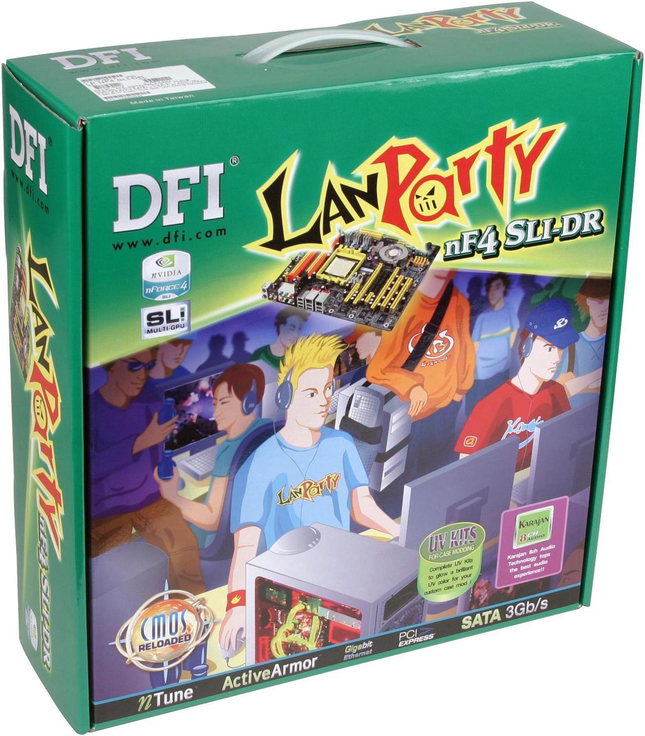 Alt view image 6 of 6 - DFI LANPARTY nF4 SLI-DR 939 NVIDIA nForce4 SLI ATX AMD Motherboard