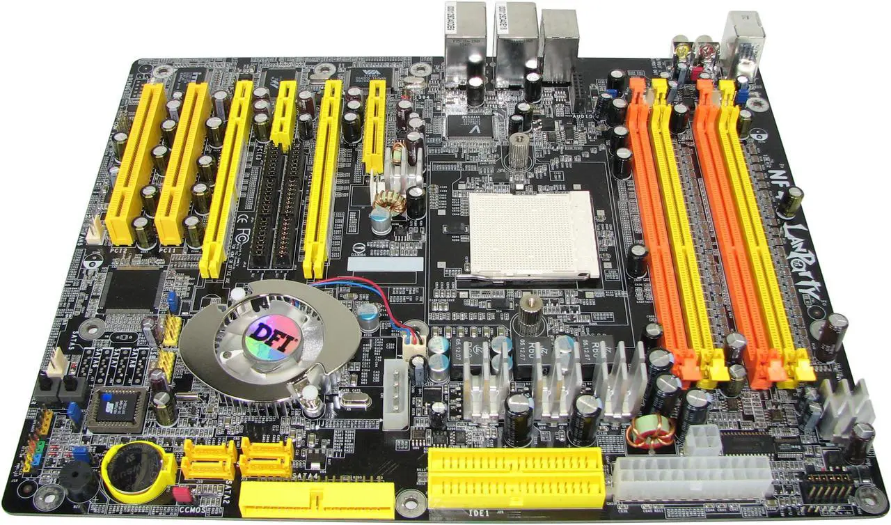 Alt view image 3 of 3 - DFI LANPARTY UT nF4 Ultra-D 939 NVIDIA nForce4 Ultra ATX AMD Motherboard