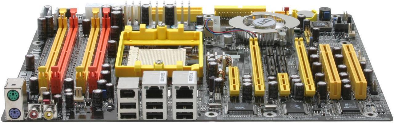 Alt view image 2 of 6 - DFI LANPARTY UT nF4 SLI-D 939 NVIDIA nForce4 SLI ATX AMD Motherboard