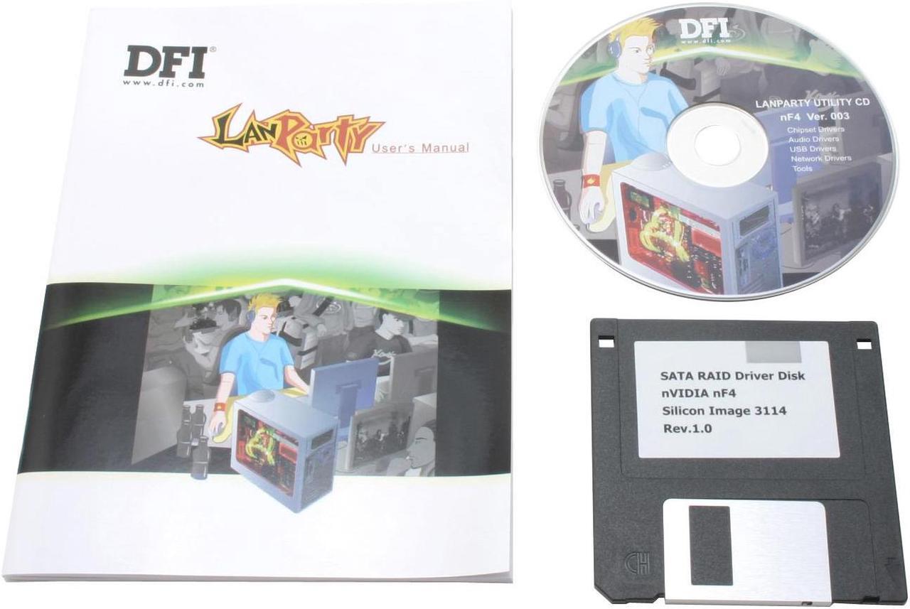 Alt view image 4 of 6 - DFI LANPARTY UT nF4 SLI-D 939 NVIDIA nForce4 SLI ATX AMD Motherboard