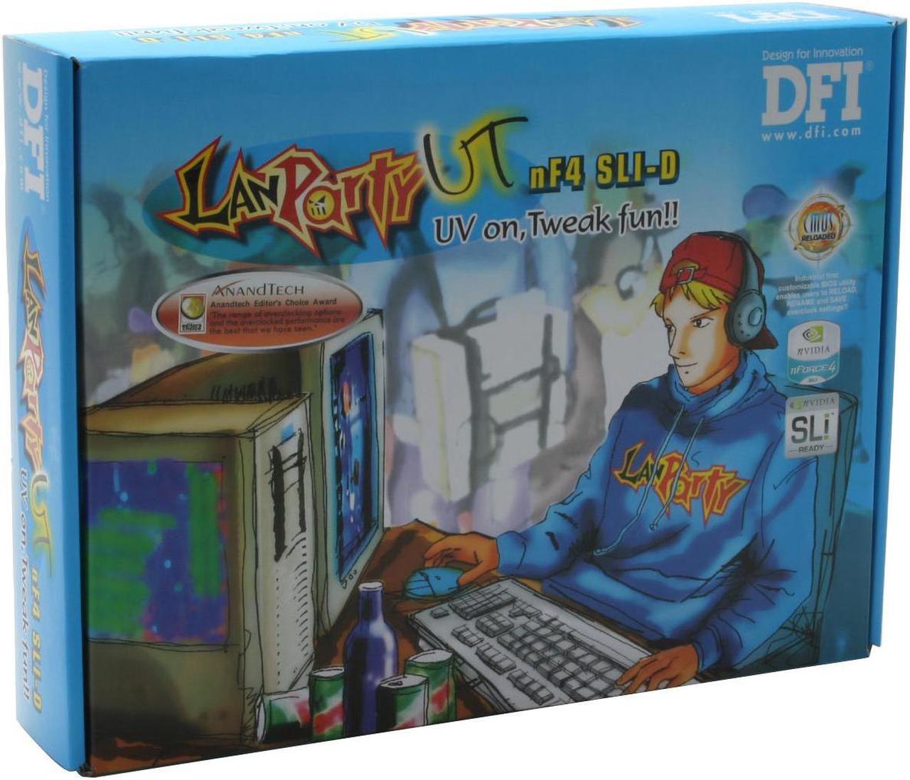 Alt view image 6 of 6 - DFI LANPARTY UT nF4 SLI-D 939 NVIDIA nForce4 SLI ATX AMD Motherboard