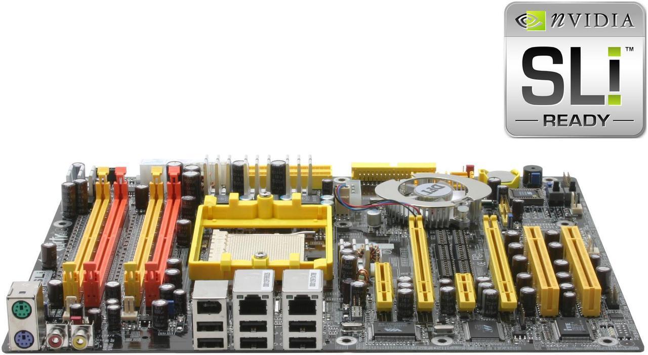 Main image of DFI LANPARTY UT nF4 SLI-D 939 NVIDIA nForce4 SLI ATX AMD Motherboard
