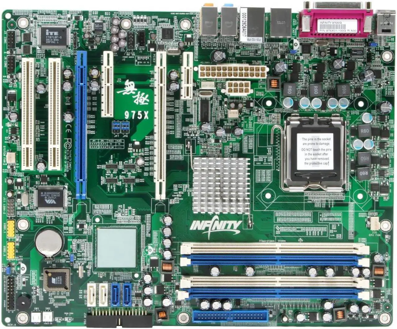 Alt view image 3 of 5 - DFI INFINITY 975X LGA 775 Intel 975X ATX Intel Motherboard