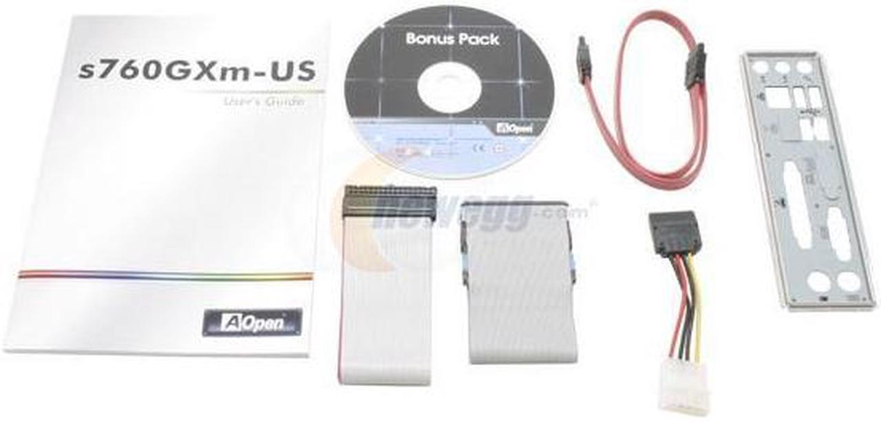 Alt view image 3 of 4 - AOpen S760GXm-US 754 SiS 760 GX Micro ATX AMD Motherboard
