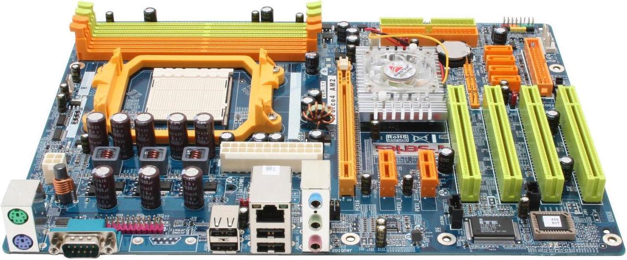 Alt view image 2 of 7 - BIOSTAR TFORCE4 AM2 AM2 NVIDIA nForce4 ATX RoHs compliant AMD Motherboard