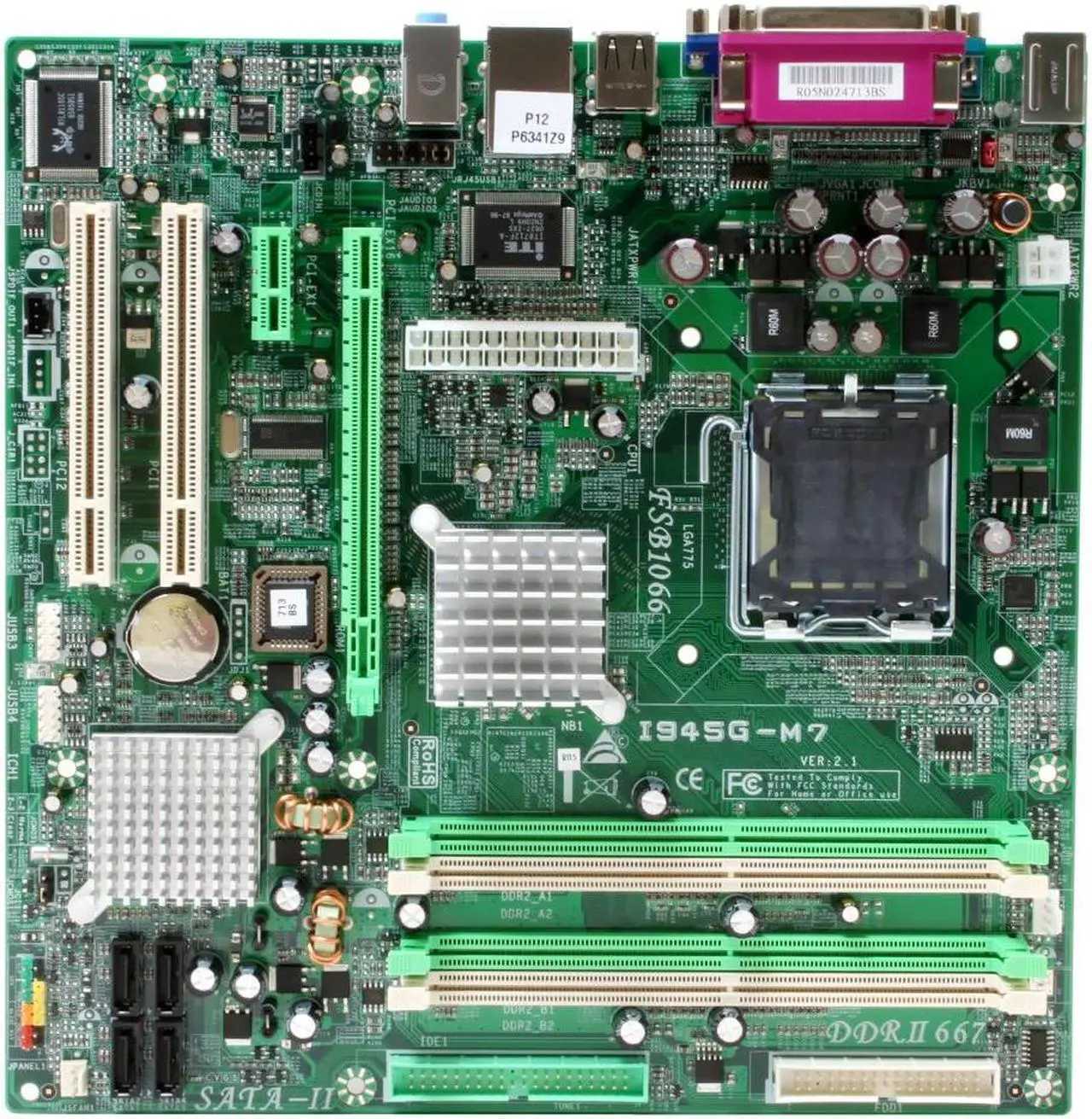 Alt view image 3 of 6 - BIOSTAR I945G-M7 V2.X LGA 775 Intel 945G Micro ATX Intel Motherboard