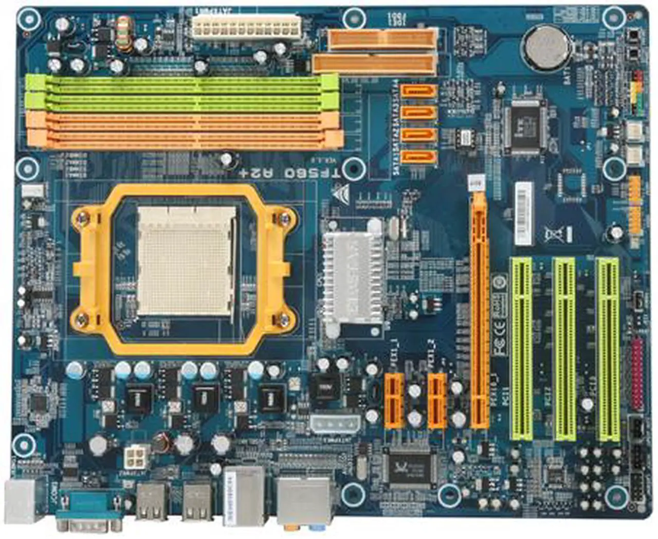 Alt view image 3 of 5 - BIOSTAR TF560 A2+ AM2+/AM2 NVIDIA nForce 560 MCP ATX AMD Motherboard