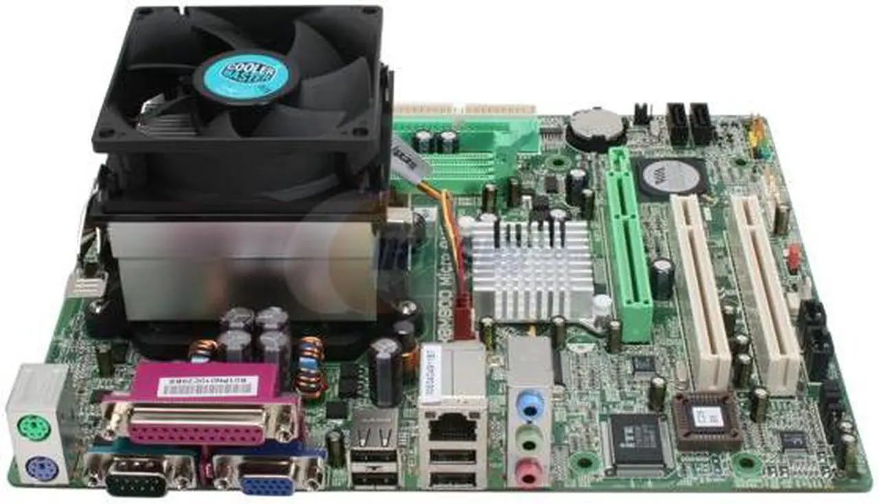 Alt view image 2 of 7 - BIOSTAR AM2VCOMB34S AMD Sempron 3400+ AM2 VIA K8M800 Micro ATX Motherboard / CPU Combo