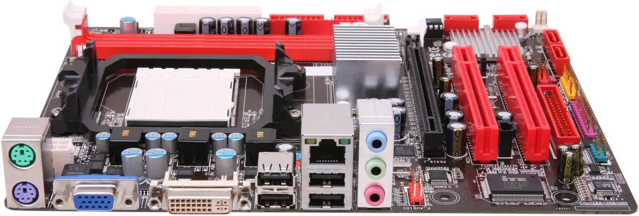 Alt view image 2 of 5 - BIOSTAR A780L3L AM3 AMD 760G Micro ATX AMD Motherboard