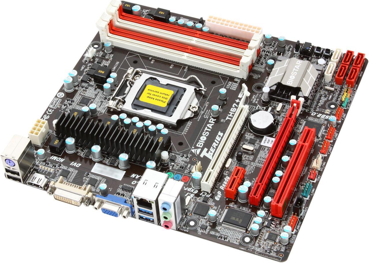 Main image of BIOSTAR TH67+ LGA 1155 Intel H67 HDMI USB 3.0 Micro ATX Intel Motherboard