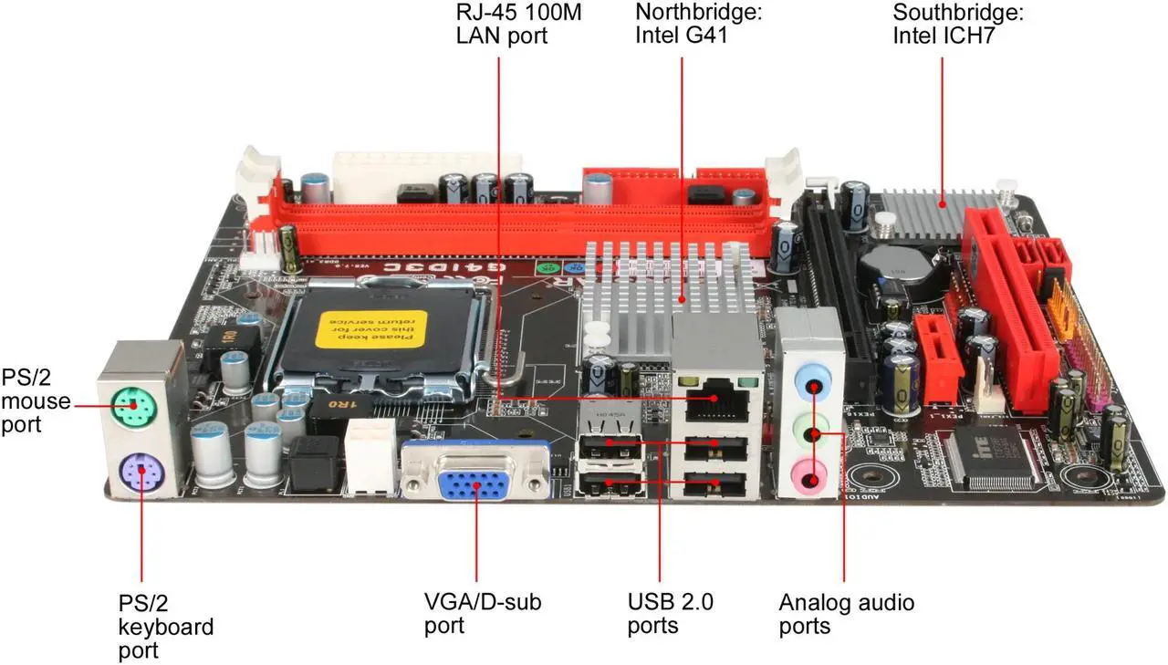 Alt view image 2 of 5 - TUL G41D3C LGA 775 Intel G41 Micro ATX Intel Motherboard