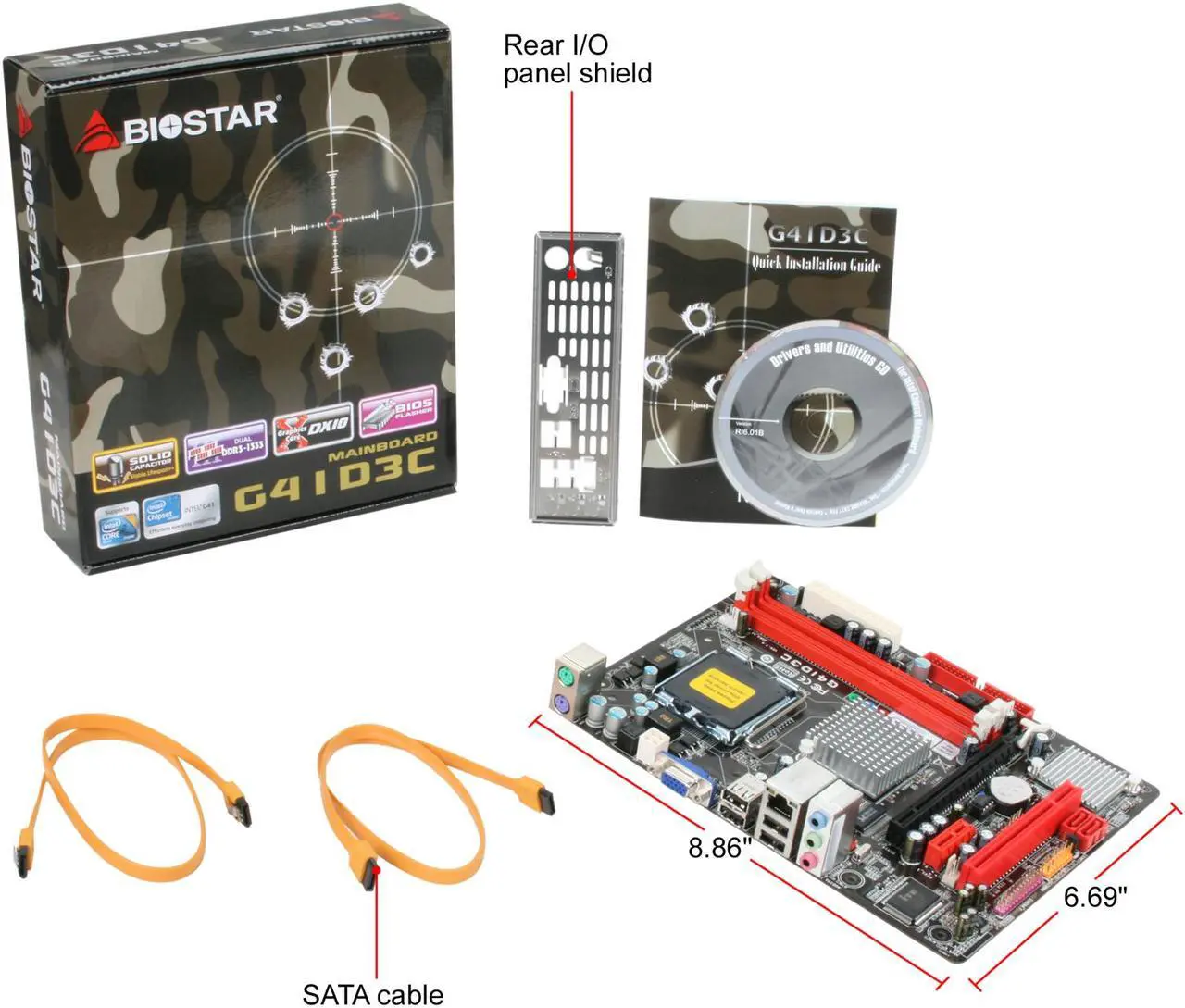 Alt view image 5 of 5 - TUL G41D3C LGA 775 Intel G41 Micro ATX Intel Motherboard