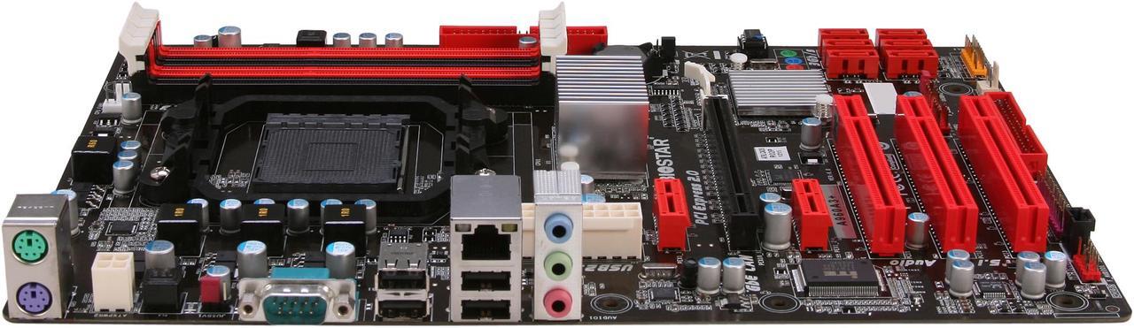 Alt view image 2 of 5 - BIOSTAR A960A3+ AM3+ AMD RX881 + SB710 ATX AMD Motherboard