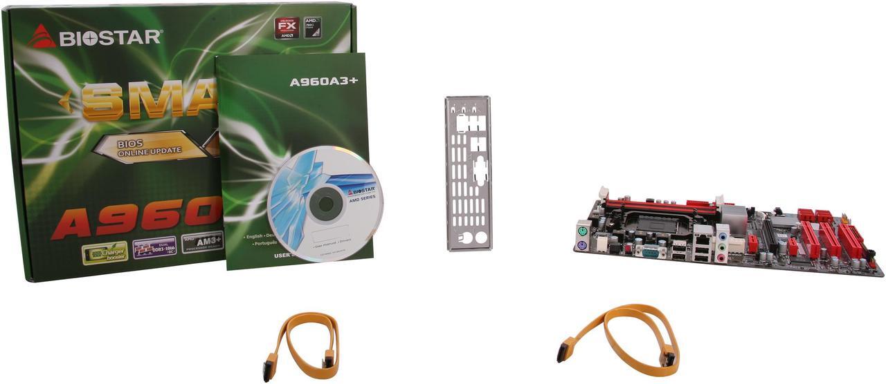 Alt view image 5 of 5 - BIOSTAR A960A3+ AM3+ AMD RX881 + SB710 ATX AMD Motherboard