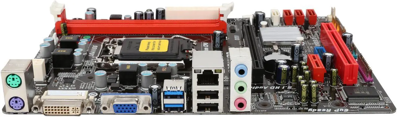 Alt view image 2 of 5 - BIOSTAR B75MU3B LGA 1155 Intel B75 USB 3.0 Micro ATX Intel Motherboard