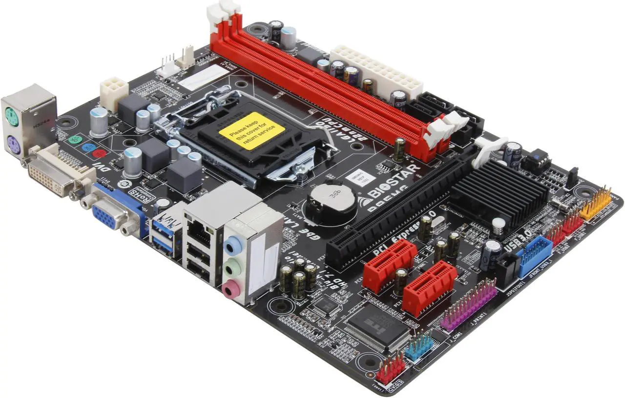 Main image of BIOSTAR B85MG Ver. 6.x LGA 1150 Intel B85 USB 3.0 Micro ATX Intel Motherboard