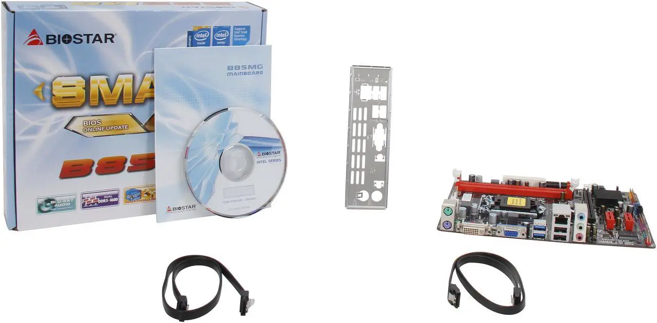 Alt view image 6 of 5 - BIOSTAR B85MG Ver. 6.x LGA 1150 Intel B85 USB 3.0 Micro ATX Intel Motherboard