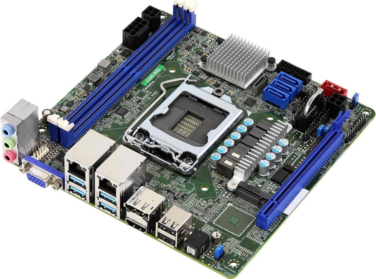 AsRock Rack C246 WSI Mini-ITX Server Motherboard LGA 1151 Intel C246