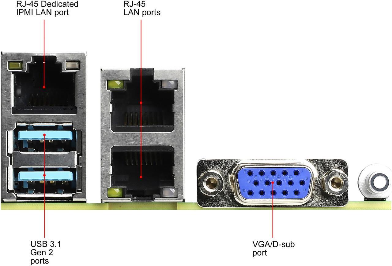 Alt view image 7 of 7 - AsRock Rack X570D4I-2T Mini-ITX Server Motherboard AM4 PGA 1331 X570 AMD Ryzen 3rd Generation Series Processors