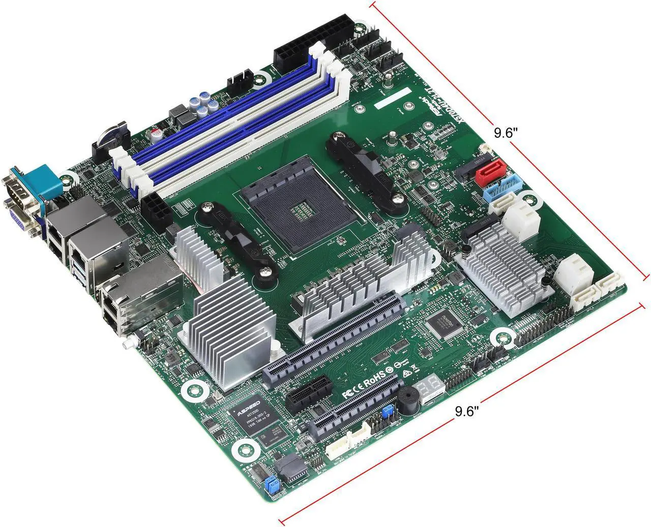 Alt view image 4 of 6 - AsRock Rack X570D4U-2L2T micro-ATX Server Motherboard AMD AM4 PGA 1331 Dual 10GLAN