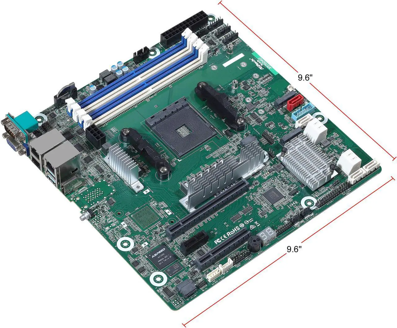 Alt view image 3 of 6 - AsRock Rack X570D4U micro-ATX Server Motherboard AMD AM4 PGA 1331 Dual GLAN
