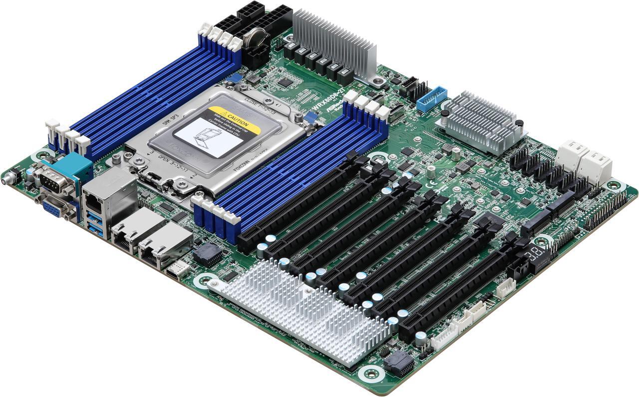 Main image of AsRock Rack WRX80D8-2T ATX Server Motherboard Socket sWRX8 AMD WRX80
