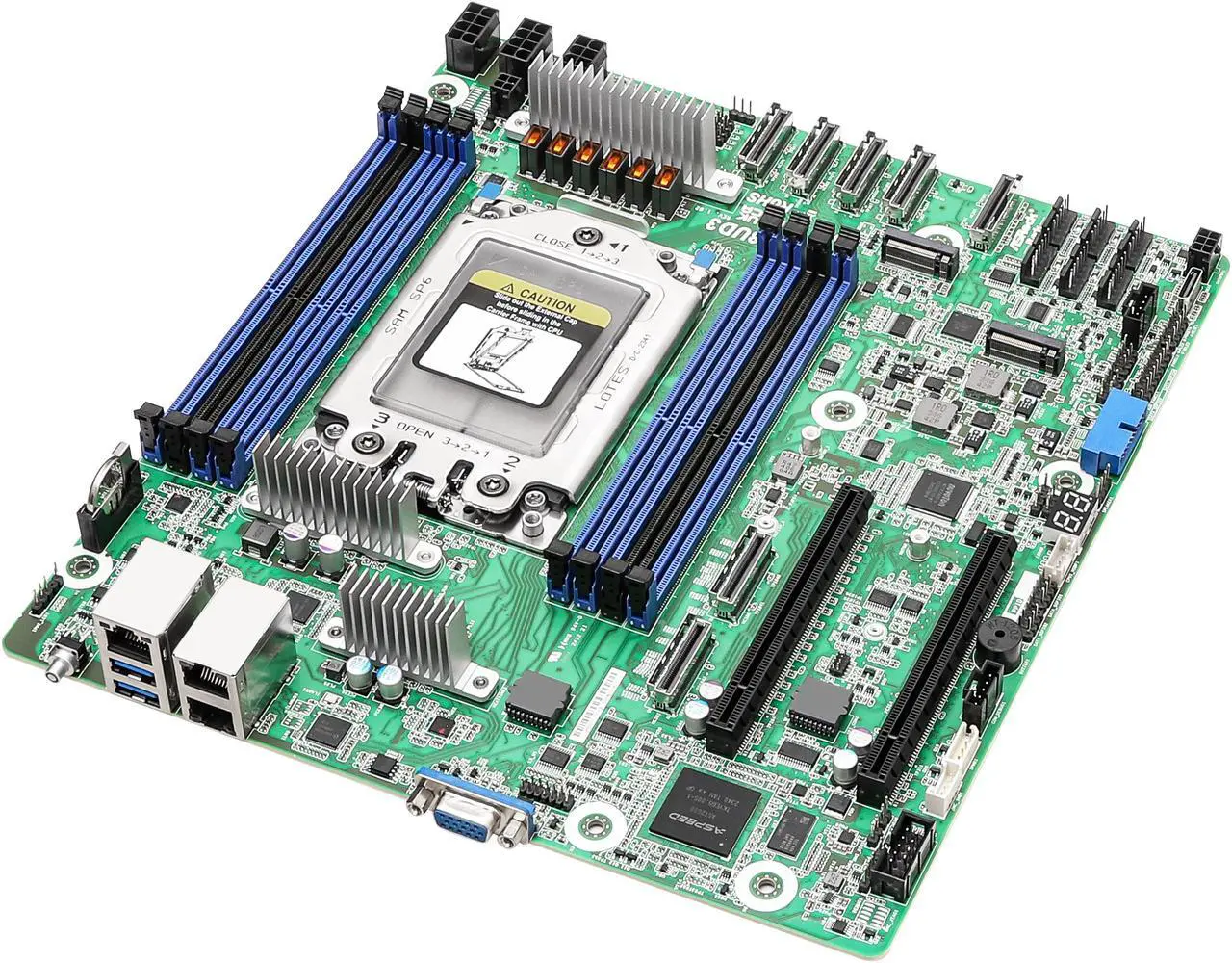 Main image of ASRock Rack Server Motherboard SIENAD8UD3 Deep Micro-ATX Single Socket SP6 (LGA 4844), AMD EPYC™ 8004 series