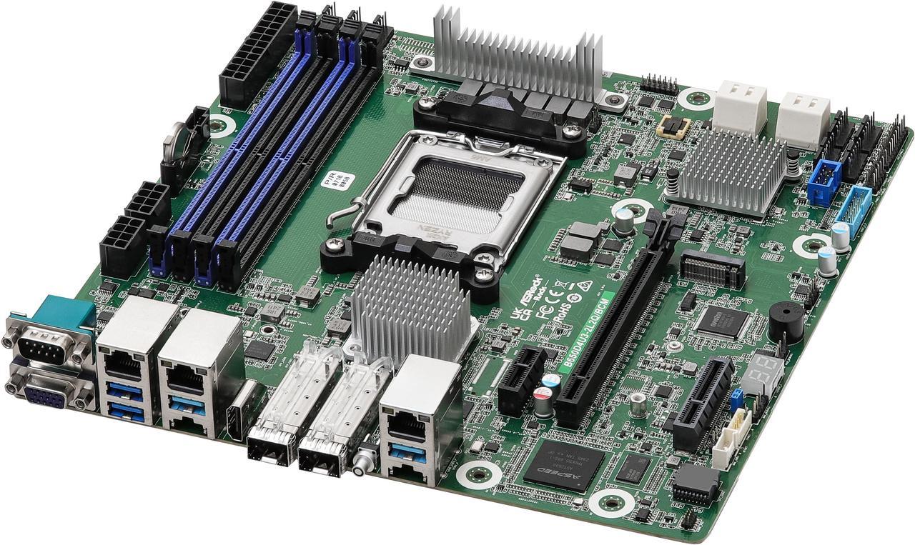 ASRock Rack Server Motherboard B650D4U3-2L2Q/BCM Micro-ATX AMD EPYC™ 4004 and AMD Ryzen™ 9000/8000/7000 Series Dual SFP28 (25GbE)