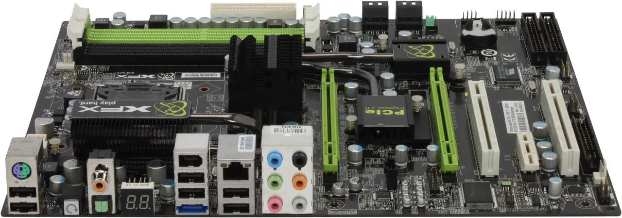 Alt view image 2 of 5 - XFX MB750I72P9 LGA 775 NVIDIA nForce 750i SLI ATX Intel Motherboard