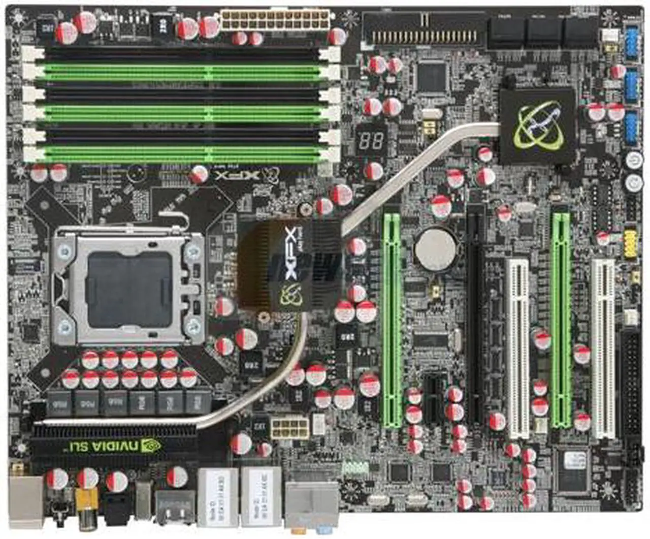 Alt view image 3 of 5 - XFX MBX58ICH19 LGA 1366 Intel X58 ATX Intel Motherboard