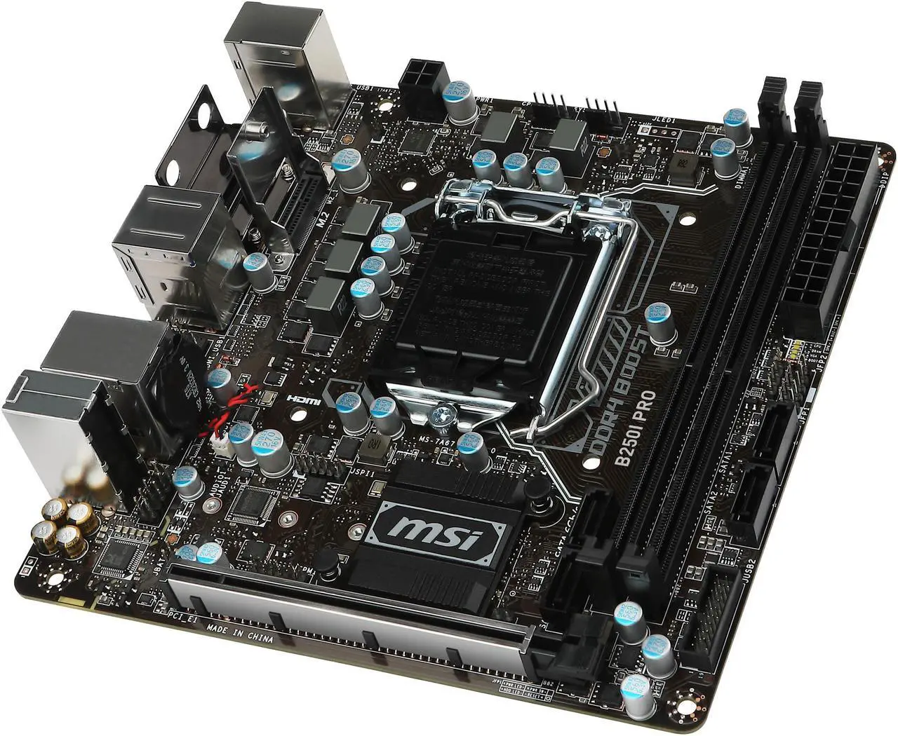 Alt view image 2 of 5 - MSI B250I PRO LGA 1151 Intel B250 HDMI USB 3.1 Mini ITX Intel Motherboard