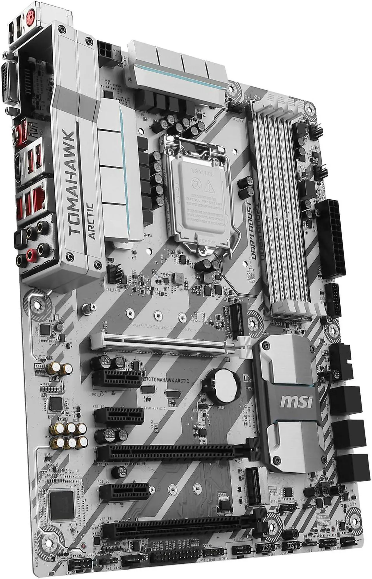 Alt view image 6 of 10 - MSI H270 TOMAHAWK ARCTIC LGA 1151 Intel H270 HDMI USB 3.1 ATX Motherboards - Intel