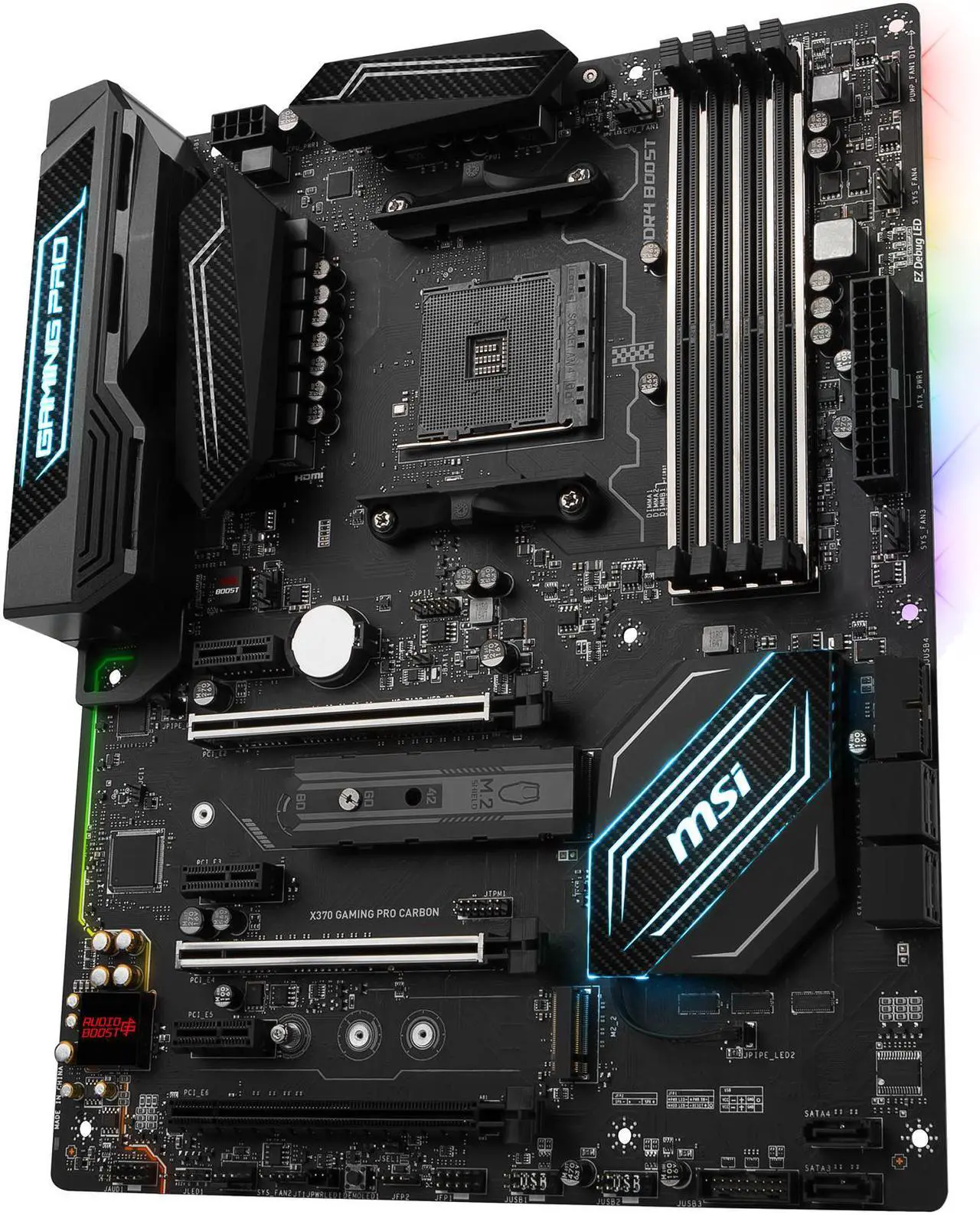 Alt view image 2 of 5 - MSI X370 GAMING PRO CARBON AM4 AMD X370 USB 3.1 HDMI ATX AMD Motherboard
