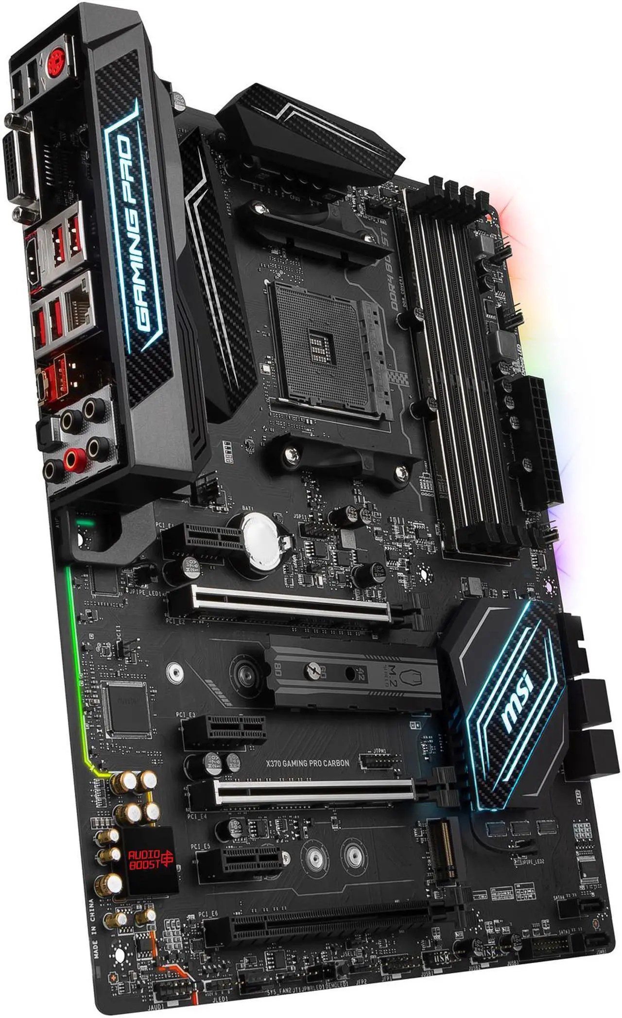 Alt view image 3 of 5 - MSI X370 GAMING PRO CARBON AM4 AMD X370 USB 3.1 HDMI ATX AMD Motherboard