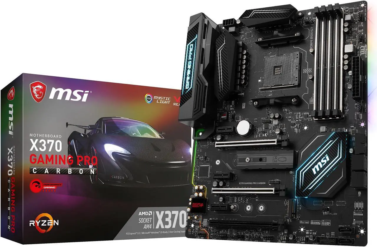 Alt view image 5 of 5 - MSI X370 GAMING PRO CARBON AM4 AMD X370 USB 3.1 HDMI ATX AMD Motherboard