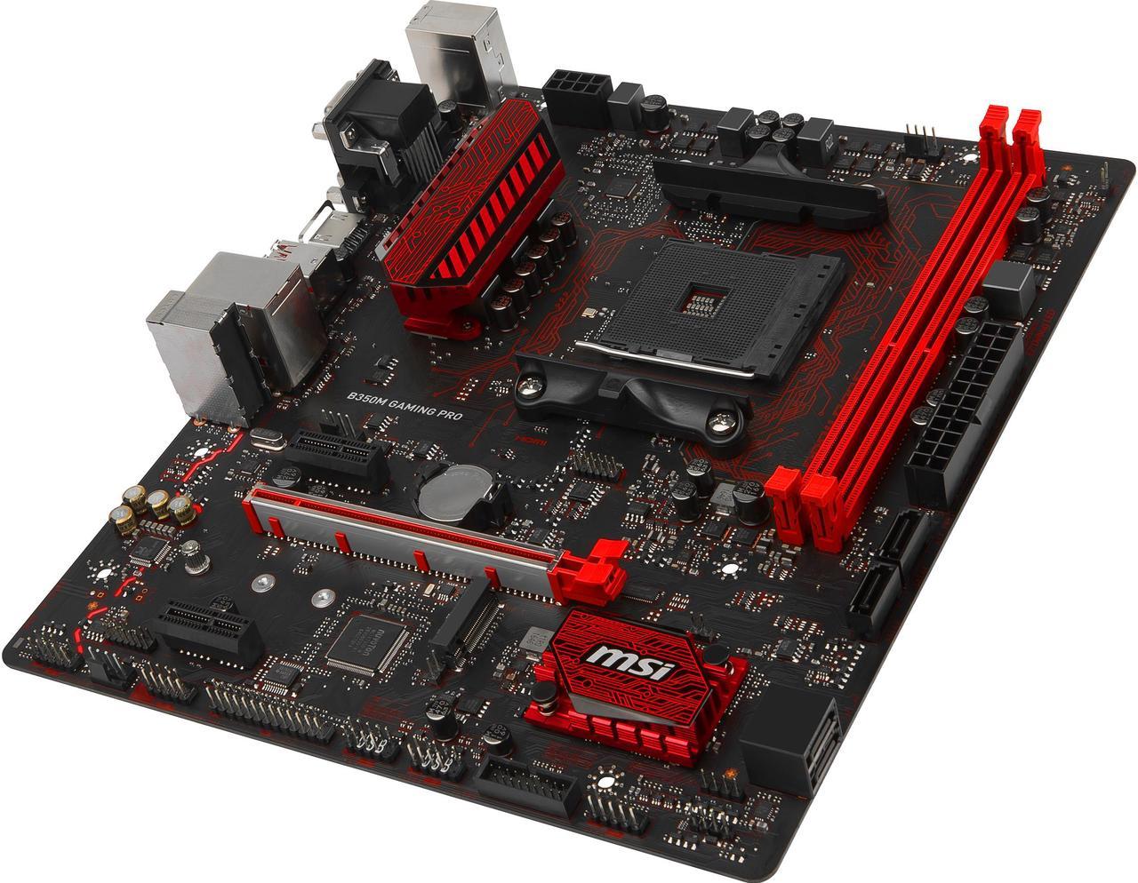 MSI A320M Gaming PRO AM4 AMD A320 SATA 6Gb/s HDMI Micro ATX Motherboards - AMD