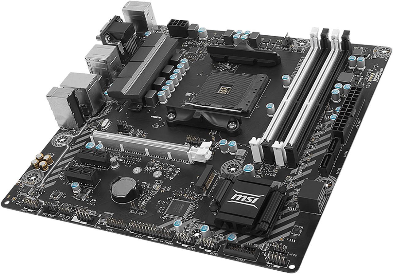 MSI B350M BAZOOKA AM4 AMD B350 SATA 6Gb/s USB 3.1 HDMI Micro ATX AMD Motherboard