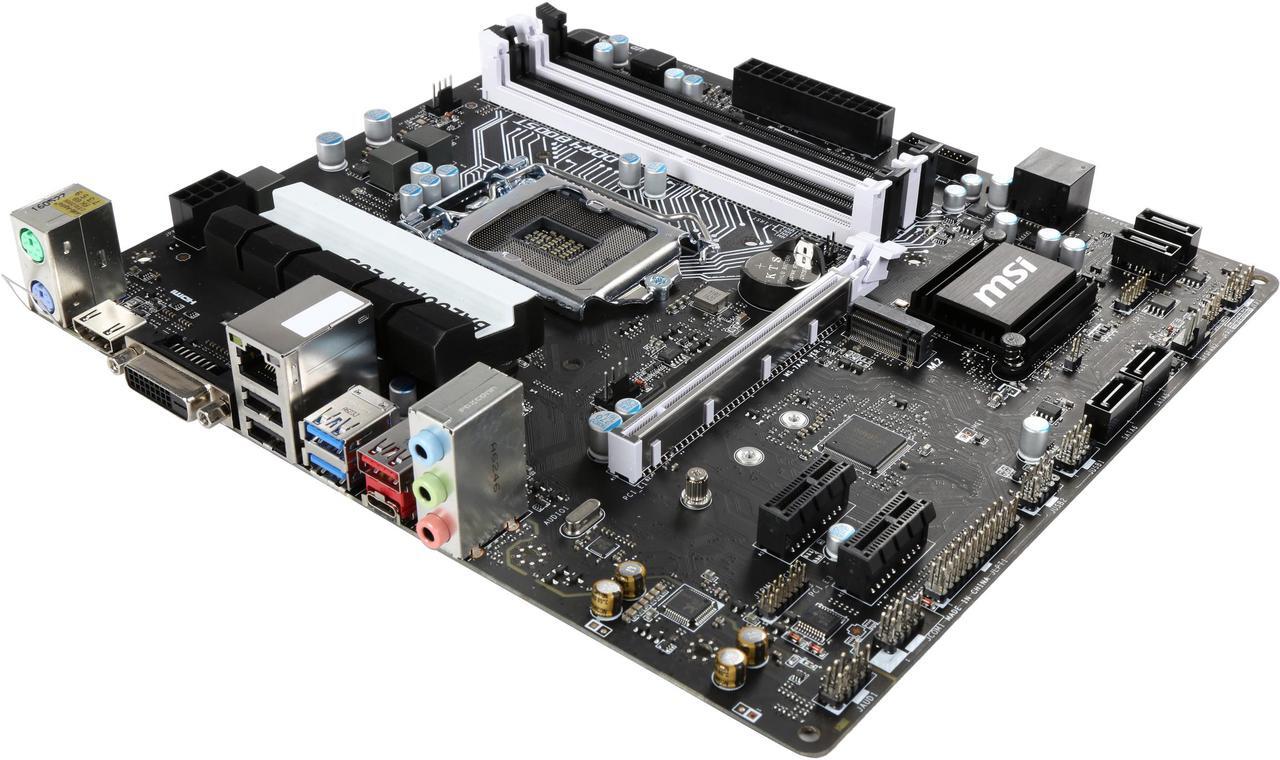Main image of MSI B150M BAZOOKA PLUS LGA 1151 Intel B150 HDMI SATA 6Gb/s USB 3.1 Micro ATX Motherboards - Intel