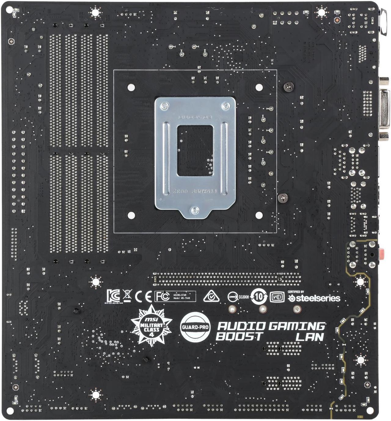 Alt view image 4 of 5 - MSI B150M BAZOOKA PLUS LGA 1151 Intel B150 HDMI SATA 6Gb/s USB 3.1 Micro ATX Motherboards - Intel