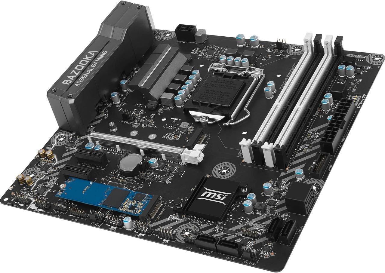 MSI B250M BAZOOKA OPT BOOST LGA 1151 Intel B250 HDMI SATA 6Gb/s USB 3.1 Micro ATX Intel Motherboard